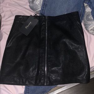 Revolve Leather mini skirt